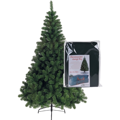 Bellatio Decorations kerstboom 210 cm met opbergzak -