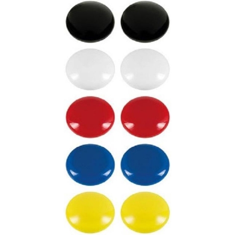 80x Gekleurde magneten 24 mm -