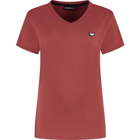 Dames - MV T-shirt - Burgundy - Essentials - Max Verstappen