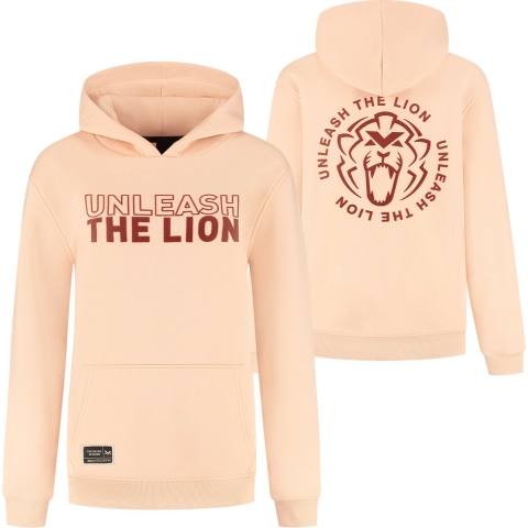 Hoodie - Peach - Unleash The Lion - XXXXL - Max Verstappen