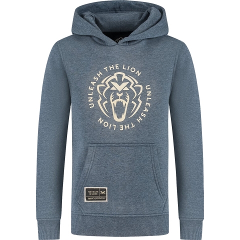 Kids - Hoodie - Heather Blue - Unleash The Lion - 152-158 - Max Verstappen