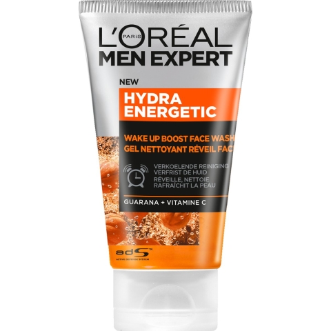 6x L'Oréal Men Expert Hydra Energetic Face Wash Cleansing Gel 100 ml