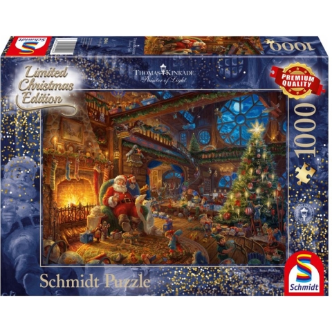 Santa Claus and his elves, 1000 stukjes - Puzzel