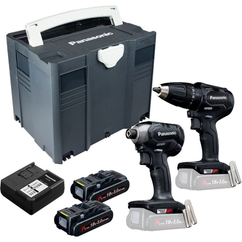 Panasonic EYC241PN2G Accu combiset 2-delig (EY79A3 + EY76A1) 14,4/18V 3.0Ah in Systainer