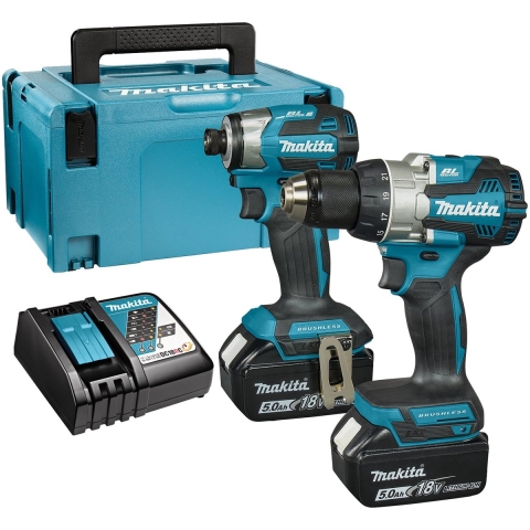 Makita DLX2527TJ Accu Combiset 2-delig (DDF489 + DTD173) 18V 5.0Ah in Mbox