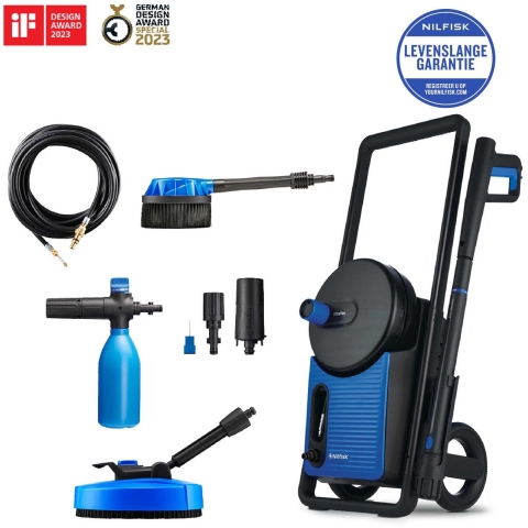Nilfisk Excellent 160 PAD - Hogedrukreiniger - 160 bar - 10m HD slang op haspel