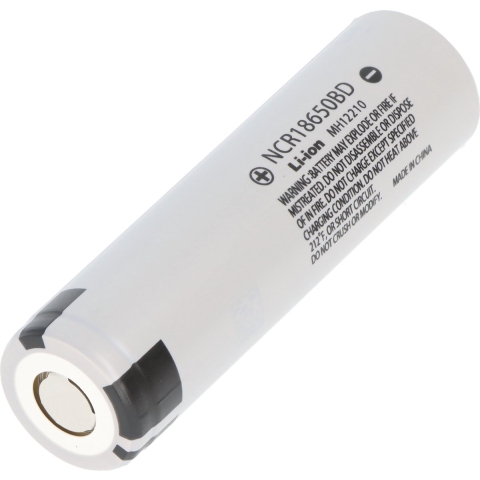 Panasonic NCR18650A 3.6V 3100mAh Li-Ion batterij onbeschermd, let op afmetingen 64.9x18.1mm