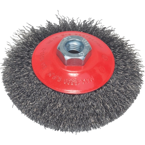 Bosch Accessories Schuine borstel Clean for Metal, gegolfd, 115 mm, 0,3 mm, 12.500 omw/min, M14 Bosch Power Tools 2608622101 1 stuk(s)