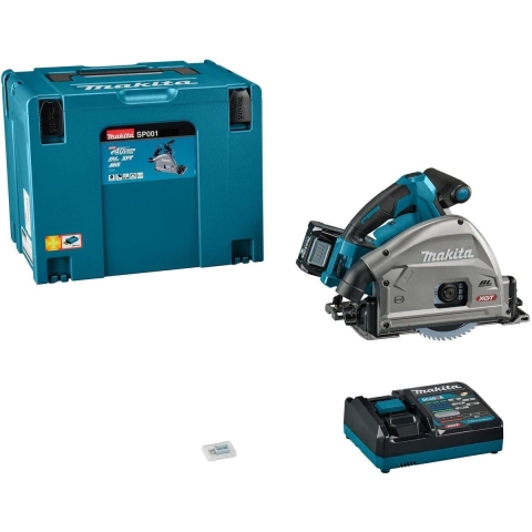 Makita SP001GM101 Accu Invalcirkelzaag 165mm AWS XGT 40V Max 4.0 Ah in Mbox