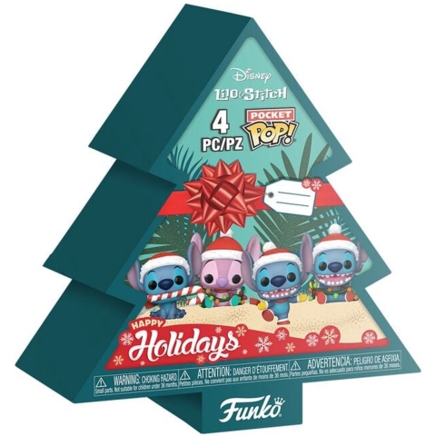 Lilo & Stitch Funko Pocket Pop! Holiday Tree Box 4-Pack