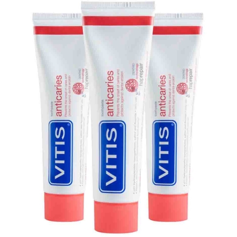 3x Vitis Tandpasta Anticaries 75 ml