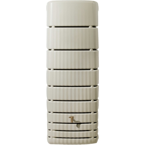 Muurregenton Slim - 650L - met kraantje en vulautomaat - zandkleur