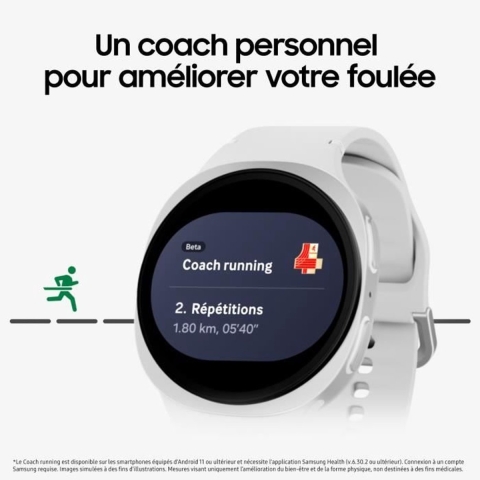 Samsung Galaxy Watch8 - Smartwatch - Bluetooth - Grafiet