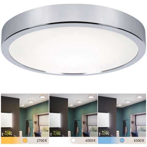 Paulmann 78926 LED-wandlamp 18.00 W Chroom