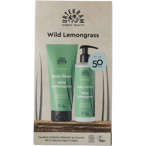 Urtekram Body Wash & Body Lotion Wild Lemongrass Giftset