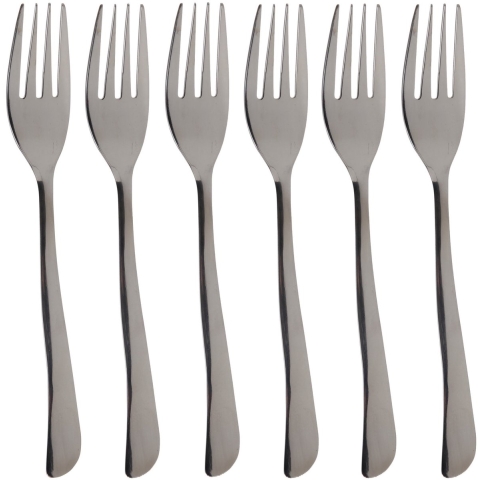 Cosy & Trendy Taart/gebak vorkjes - 24x stuks - RVS - 15 cm - Taartvorkjes - Gebaksvorkje -