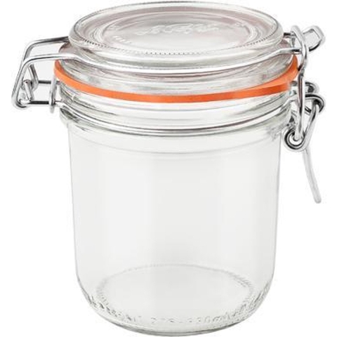 Weckpotten/inmaakpotten met klepdeksel 0.2 liter -