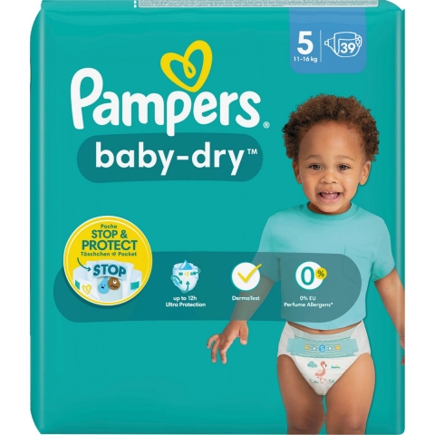 Pampers Baby Dry Luiers Maat 5 (11-16 kg) 39 stuks