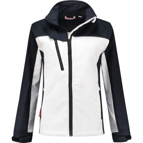 Workman 25011 Softshell Jacket Dames - Wit / Navy - L