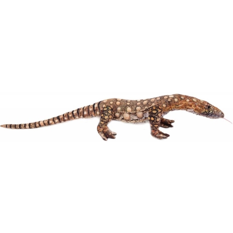 Knuffeldier Leguaan - zachte pluche stof - schutkleuren - kwaliteit knuffels - 90 cm -