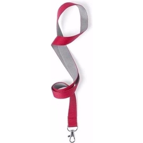 20 keycords rood/grijs 2 x 50 cm -