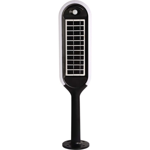 V-TAC VT-945 Solar Tuinpaal Verlichting - IP65 Waterdicht - Wit + Zwart - 5W- 400 Lumen -