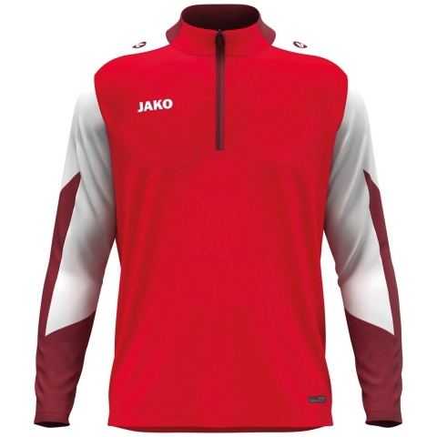JAKO 8670 Ziptop Dynamic - Rood/Wit/Donkerrood - M