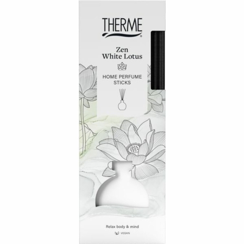 3x Therme Home Perfume Sticks Zen White Lotus 150 ml