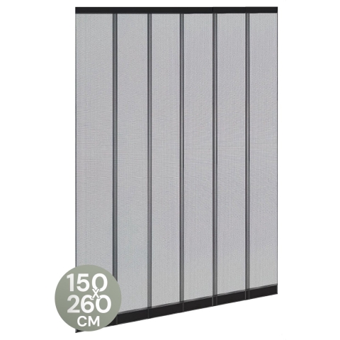 O'DADDY® Lamellenhor - Vliegengordijn - Zelfsluitend - Zwart 150x260 cm