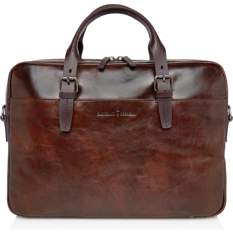 Castelijn en Beerens Rien - Laptoptas - 15.6 inch schokabsorberend vak - Cognac