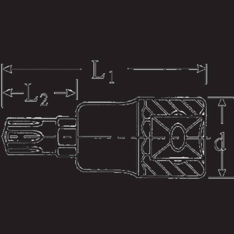 Stahlwille 54 CV M 5 03090005 1/2 (12.5 mm) Schroevendraaierdop M5 1/2 (12.5 mm)