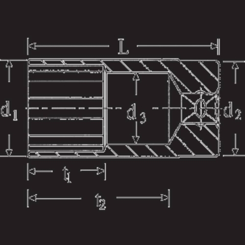 Stahlwille 51 A 9/16 03420034 Dubbel zeskant Dopsleutelinzetstuk 9/16 1/2 (12.5 mm)