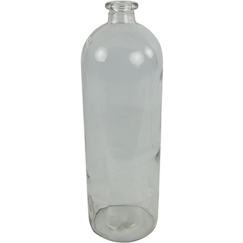 Countryfield Bloemenvaas/flesvaas Dawn - helder glas - D13 x H41 cm - vaas -