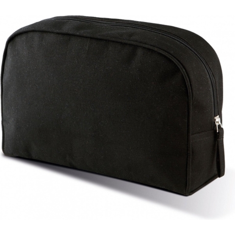 2x Toilettas zwart 28 x 18 cm -