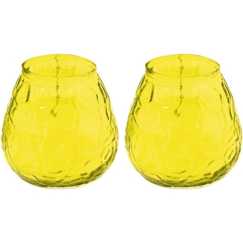 Windlicht - geurkaars - 5x - citronella - 48 branduren -