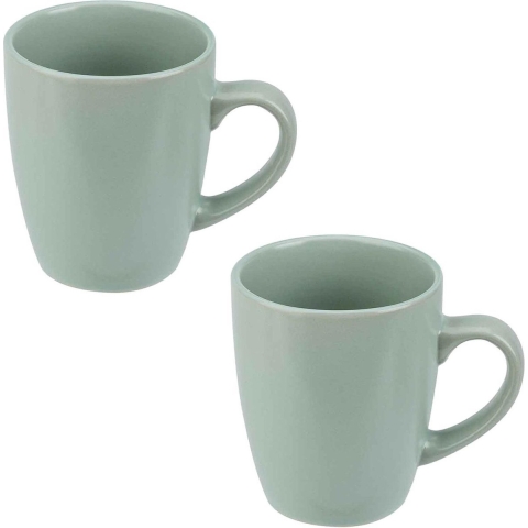 Cosy & Trendy koffiemok / drinkbeker Amalia - 18x - groen - 360 ml -