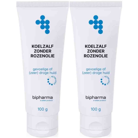 2x Bipharma Koelzalf Zonder Rozenolie 100 gr