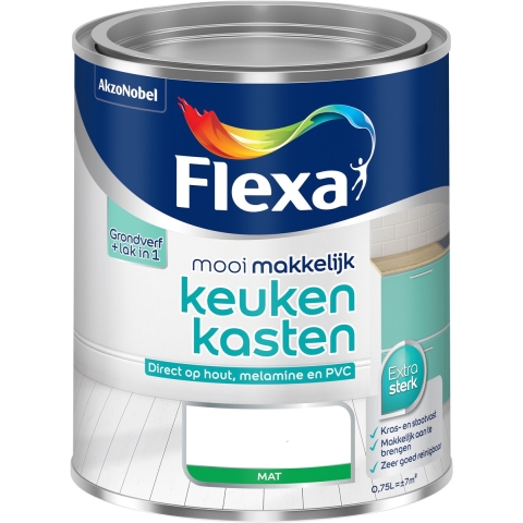 Flexa Mooi Makkelijk Keukenkasten Mat - Op Kleur Gemengd - 0,75L