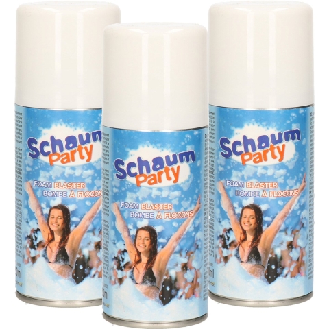 Schuimparty schuim spray - 10x - wit - 10 liter - Foam party spuitbussen - Feestartikelen -