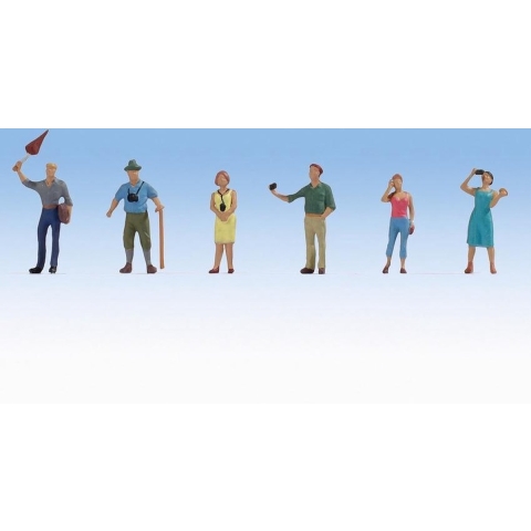 NOCH H0 Groep toeristen Geverfd