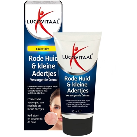 Gratis Verzending: 2x Lucovitaal Rode Huid&Kleine Adertjes Crème 30 ml