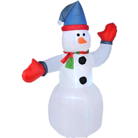 Opblaasbare sneeuwpop - 180 cm - met verlichting - sneeuwman opblaasbaar -