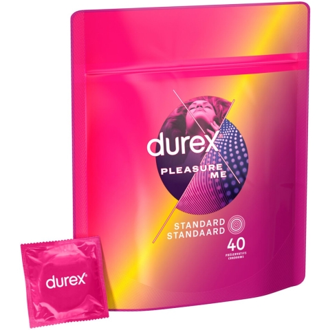 3x Durex Condooms Pleasure Me 40 stuks