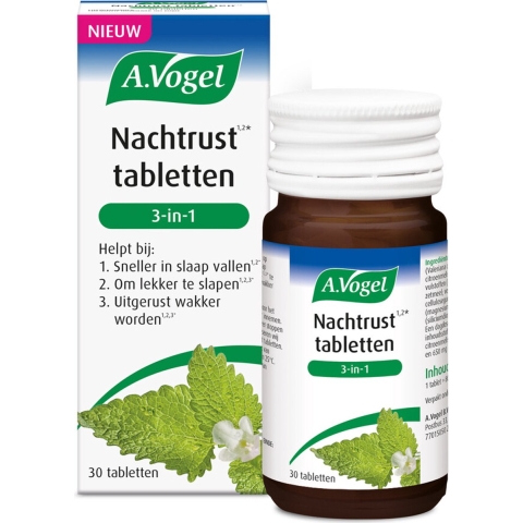Gratis Verzending: 2x A.Vogel Dormeasan Nachtrust 3 In 1 30 tabletten