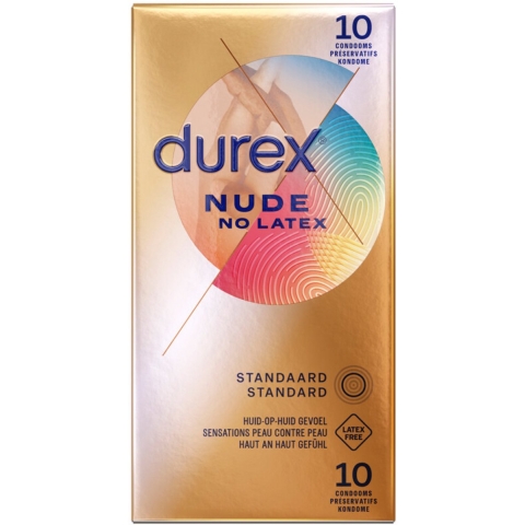 4x Durex Condooms Nude Latex Vrij 10 stuks