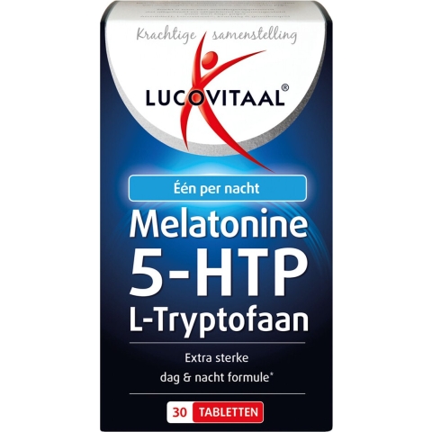 Gratis Verzending: 3x Lucovitaal Melatonine 5-HTP L-Tryptofaan 30 tabletten