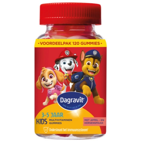 Gratis Verzending: 2x Dagravit Multivitamine Gummie Paw Patrol 120 gummies