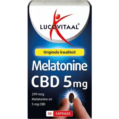 Gratis Verzending: 2x Lucovitaal Melatonine CBD 5mg 30 tabletten