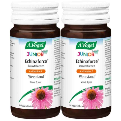 Gratis Verzending: 2x A.Vogel Junior Echinaforce met Vitamine C 80 kauwtabletten