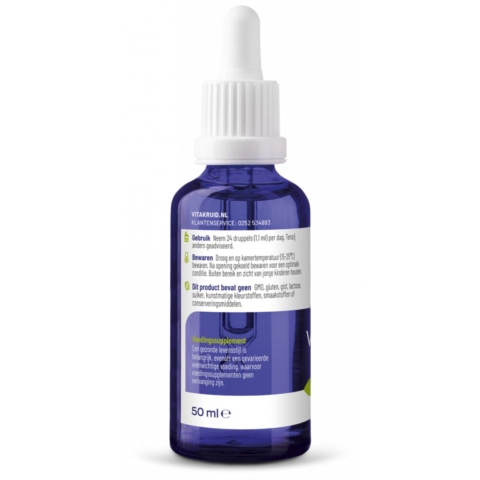 Gratis Verzending: 2x Vitakruid Vegan Omega-3 Algenolie 50 ml